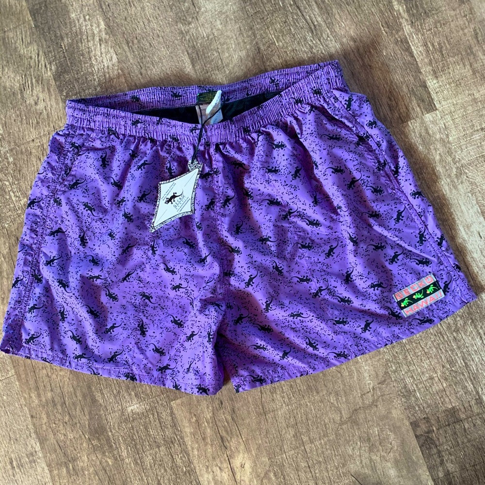 Gecko Hawaii Retro Men’s swimming trunks volley